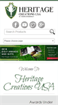 Mobile Screenshot of heritage-creationsusa.com